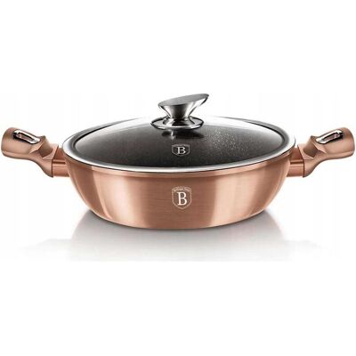 BerlingerHaus GRANITE POT 28cm BH-1519 ROSE GOLD, Pfanne + Kochtopf, Gold, Rosa BerlingerHaus GRANITE POT 28cm BH-1519 ROSE GOLD, Pfanne + Kochtopf, Gold, Rosa