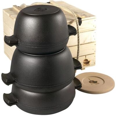 Skeppshult Gusseisen Topf und Pfannen Set, Pfanne + Kochtopf, Schwarz Skeppshult Gusseisen Topf und Pfannen Set, Pfanne + Kochtopf, Schwarz