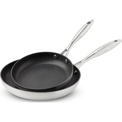 Scanpan 2-tlg. Pfannen-Set, 20 und 26 cm - CTX, Pfanne + Kochtopf, Silber Scanpan 2-tlg. Pfannen-Set, 20 und 26 cm - CTX, Pfanne + Kochtopf, Silber