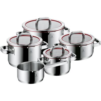 WMF Function 4 Topf-Set 5teilig (760556380), Edelstahl, Pfanne + Kochtopf, Silber WMF Function 4 Topf-Set 5teilig (760556380), Edelstahl, Pfanne + Kochtopf, Silber