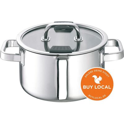 Schulte-Ufer Fleischtopf Rio i ø20cm, Pfanne + Kochtopf, Silber Schulte-Ufer Fleischtopf Rio i ø20cm, Pfanne + Kochtopf, Silber