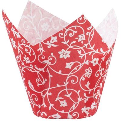 Demmler Muffin-Tulip-Wraps in FLOWP. FSC, Backform, Rot Demmler Muffin-Tulip-Wraps in FLOWP. FSC, Backform, Rot