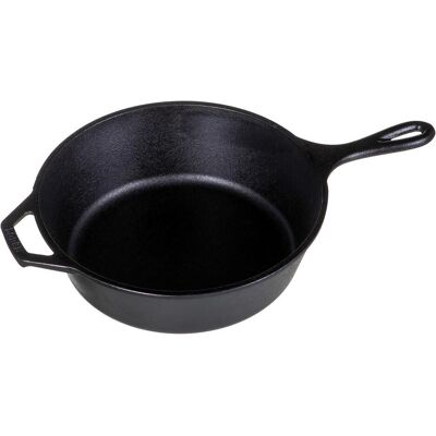 Lodge Patelnia żeliwna głęboka 26 cm, Pfanne + Kochtopf, Schwarz Lodge Patelnia żeliwna głęboka 26 cm, Pfanne + Kochtopf, Schwarz