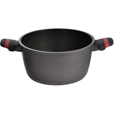 San Ignacio Topf mit Deckel denia experto Schwarz Rot Ø 24 cm, Pfanne + Kochtopf, Rot, Schwarz San Ignacio Topf mit Deckel denia experto Schwarz Rot Ø 24 cm, Pfanne + Kochtopf, Rot, Schwarz