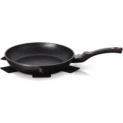 BerlingerHaus GRANITE FRY 28cm Black ROSE BH-1635, Pfanne + Kochtopf, Schwarz BerlingerHaus GRANITE FRY 28cm Black ROSE BH-1635, Pfanne + Kochtopf, Schwarz
