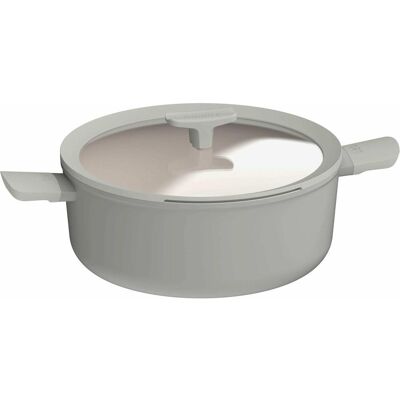 BergHoff Leo Recycled Kookpot + Deksel 2, Pfanne + Kochtopf, Beige, Grau BergHoff Leo Recycled Kookpot + Deksel 2, Pfanne + Kochtopf, Beige, Grau
