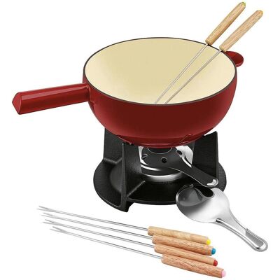 Beka Käsefondue-Set'Belledone' 10-teilig, Fondue Set, Schwarz, Rot Beka Käsefondue-Set'Belledone' 10-teilig, Fondue Set, Schwarz, Rot