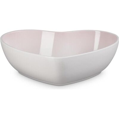Le Creuset 30cm Herz Steinzeug Servierschale - Shell Pink Le Creuset 30cm Herz Steinzeug Servierschale - Shell Pink