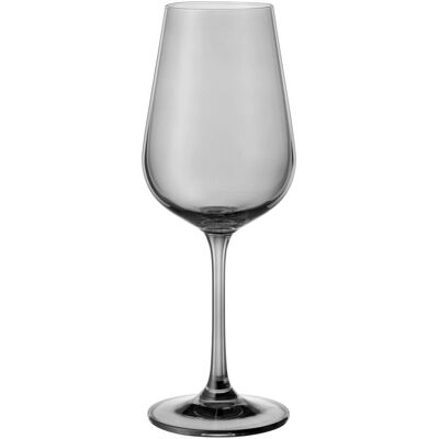 Bohemia Cristal Weinkelch Nora 360ml, Weingläser, Grau Bohemia Cristal Weinkelch Nora 360ml, Weingläser, Grau