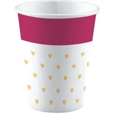 Riethmüller, Einweggeschirr, 8 Becher Everyday Love Small Hearts Papier 250 ml (8x) Riethmüller, Einweggeschirr, 8 Becher Everyday Love Small Hearts Papier 250 ml (8x)