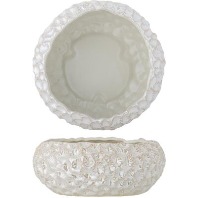 Bloomingville, Dekoschale, - Lowen Bowl - White Bloomingville, Dekoschale, - Lowen Bowl - White