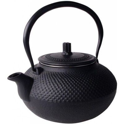 Mplc, Teekanne, MPLCo-Teekanne aus Gusseisen – 1,5 l – Schwarz – Mit Sieb (1.50 l) Mplc, Teekanne, MPLCo-Teekanne aus Gusseisen – 1,5 l – Schwarz – Mit Sieb (1.50 l)