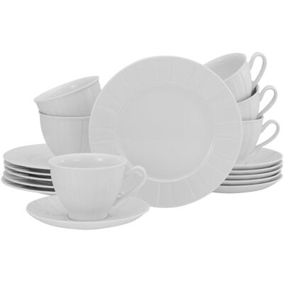 CreaTable, Geschirrset, Kaffeeservice Barcelona18tl ws CreaTable, Geschirrset, Kaffeeservice Barcelona18tl ws