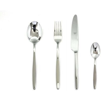 Mepra SPA 101628024 Cutlery Set Design Monocoque Acqua 24Piece, Besteck, Silber Mepra SPA 101628024 Cutlery Set Design Monocoque Acqua 24Piece, Besteck, Silber