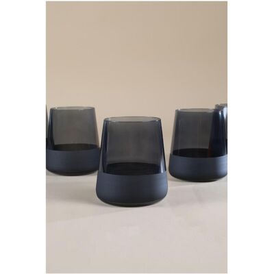 Hermia Matte Glass Set (4 Pieces), Trinkgläser, Schwarz Hermia Matte Glass Set (4 Pieces), Trinkgläser, Schwarz