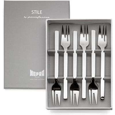 Mepra Eine Reihe von Gabeln für Kuchen 6el.gift oro ice, Besteck, Gold Mepra Eine Reihe von Gabeln für Kuchen 6el.gift oro ice, Besteck, Gold