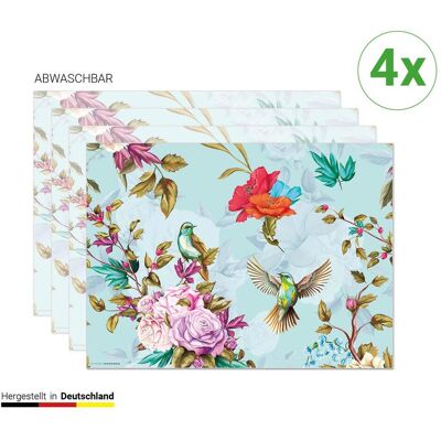 CoverYourDesk, Tischset, Tischset Buntes Vogelparadies CoverYourDesk, Tischset, Tischset Buntes Vogelparadies
