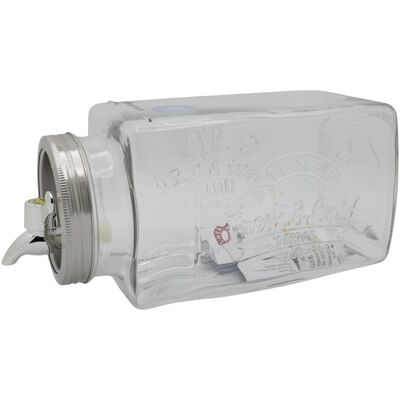 Kilner KIL Getränkespender 3l Glas, Getränkespender, Silber, Transparent Kilner KIL Getränkespender 3l Glas, Getränkespender, Silber, Transparent