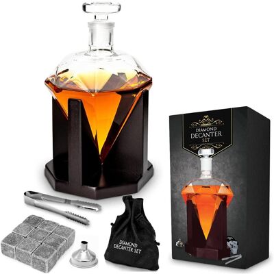 TOP Karaffe Diamant, Serviergefässe, Transparent, Braun TOP Karaffe Diamant, Serviergefässe, Transparent, Braun