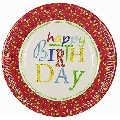 Papstar, Einweggeschirr, Papp-Teller "Happy Birthday" (10x) Papstar, Einweggeschirr, Papp-Teller "Happy Birthday" (10x)