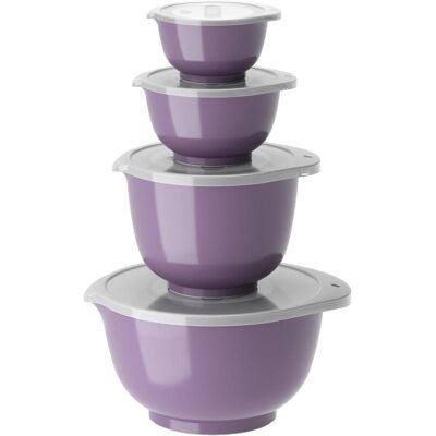 Rosti NEW Margrethe-Set 8-teilig 0,25 + 0,5 + 1,5 + 3 L Lavender, Schüssel + Schale, Violett Rosti NEW Margrethe-Set 8-teilig 0,25 + 0,5 + 1,5 + 3 L Lavender, Schüssel + Schale, Violett