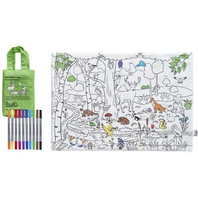 Eat Sleep Doodle, Tischset, Platzset und 10 Waldmarkierungen (1 Stk., 47 x 33 cm) Eat Sleep Doodle, Tischset, Platzset und 10 Waldmarkierungen (1 Stk., 47 x 33 cm)