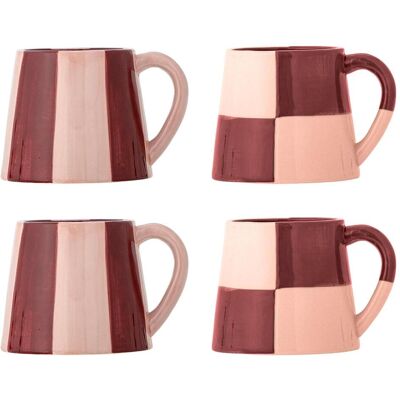Bloomingville - Floki Mug - Rose, Tasse, Mehrfarbig, Rosa Bloomingville - Floki Mug - Rose, Tasse, Mehrfarbig, Rosa