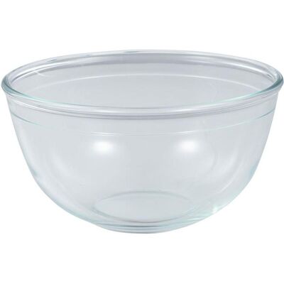 San Ignacio Experto borosilicate glass mixing bowl, 2 l, ø21,2 x 11,2 cm, Schüssel + Schale, Transparent San Ignacio Experto borosilicate glass mixing bowl, 2 l, ø21,2 x 11,2 cm, Schüssel + Schale, Transparent