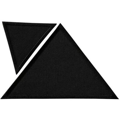Mono Quick Dreiecke Stoff gross klein, Applikationen, Schwarz Mono Quick Dreiecke Stoff gross klein, Applikationen, Schwarz