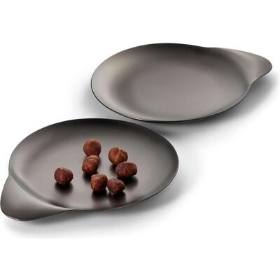 Philippi Serviergeschirr, Snacktablett Tip 2 Stück Inox matt 14x11.5x1 cm Philippi Serviergeschirr, Snacktablett Tip 2 Stück Inox matt 14x11.5x1 cm