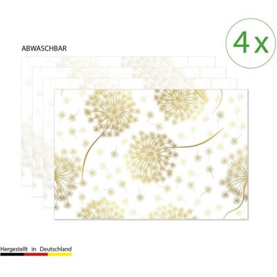 CoverYourDesk, Tischset, Tischset Goldene Pusteblume CoverYourDesk, Tischset, Tischset Goldene Pusteblume