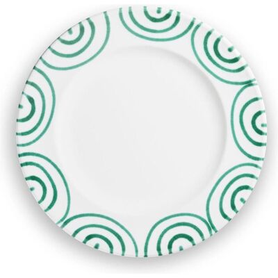 Gmundner Keramik Grüngeflammt, Dessertteller Gourmet (Ø 22cm), Teller Gmundner Keramik Grüngeflammt, Dessertteller Gourmet (Ø 22cm), Teller