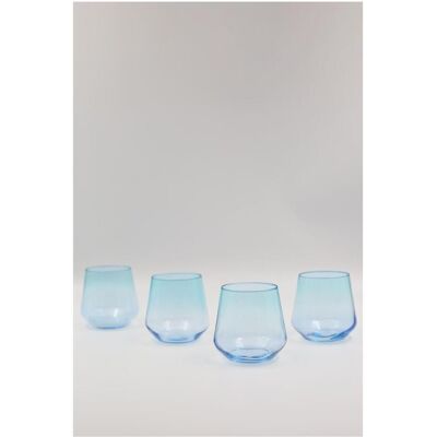 Hermia Marsilya V1 Glass Set (4 Pieces), Trinkgläser, Blau, Türkis Hermia Marsilya V1 Glass Set (4 Pieces), Trinkgläser, Blau, Türkis