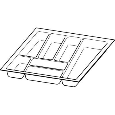 Hettich OrgaTray 740 Besteckeinsatz 550x500 mm anthrazit, Besteckkasten, Grau Hettich OrgaTray 740 Besteckeinsatz 550x500 mm anthrazit, Besteckkasten, Grau