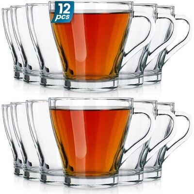Vilde 6er-Set Wassergläser – 280 ml – Klarglas – Mit Henkel, Trinkgläser, Transparent Vilde 6er-Set Wassergläser – 280 ml – Klarglas – Mit Henkel, Trinkgläser, Transparent