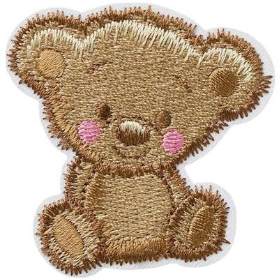 Mono Quick Teddybär zottelig, Applikationen, Braun Mono Quick Teddybär zottelig, Applikationen, Braun