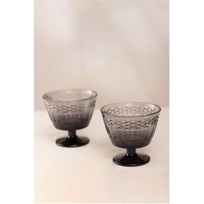 Hermia Vega Glass Ice Cream Cup Set (2 Pieces), Schüssel + Schale, Transparent Hermia Vega Glass Ice Cream Cup Set (2 Pieces), Schüssel + Schale, Transparent