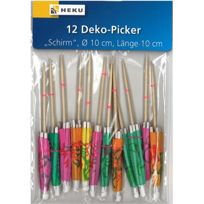 Heku, Einweggeschirr, Deko Picker Schirmli 12 Stück (12x) Heku, Einweggeschirr, Deko Picker Schirmli 12 Stück (12x)