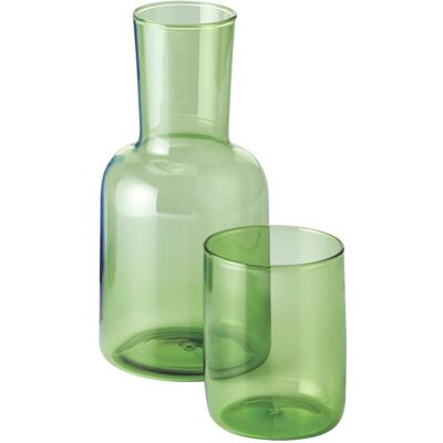 Philippi Glaskaraffe mit Becher Viva 0.8 l, Serviergefässe, Grün Philippi Glaskaraffe mit Becher Viva 0.8 l, Serviergefässe, Grün