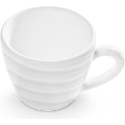 Gmundner Keramik Weissgeflammt Espressotasse (0 06L), Tasse, Weiss Gmundner Keramik Weissgeflammt Espressotasse (0 06L), Tasse, Weiss