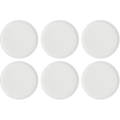 La Porcellana Bianca Set mit 6 Essenziale Gourmet Speisetellern - Weiss 17 cm, Teller La Porcellana Bianca Set mit 6 Essenziale Gourmet Speisetellern - Weiss 17 cm, Teller