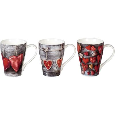 12x G. Wurm Kaffeebecher 'Herz', Tasse, Weiss 12x G. Wurm Kaffeebecher 'Herz', Tasse, Weiss