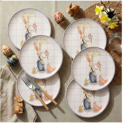 Hermia Generous Dessert Plate Set (6 Pieces), Teller, Mehrfarbig Hermia Generous Dessert Plate Set (6 Pieces), Teller, Mehrfarbig
