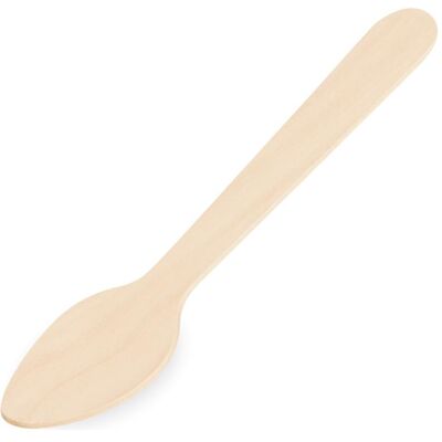 Wimex.eu, Einweggeschirr, Kaffeelöffel aus Holz 11cm - 100 Stück (100x) Wimex.eu, Einweggeschirr, Kaffeelöffel aus Holz 11cm - 100 Stück (100x)