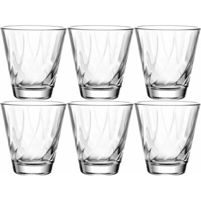 6x Leonardo Trinkglas Twist, Trinkgläser, Transparent 6x Leonardo Trinkglas Twist, Trinkgläser, Transparent