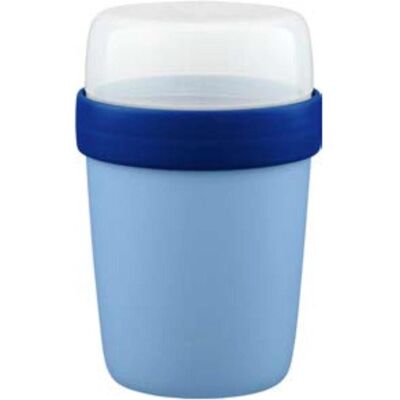 Day To Day Müsliglas 400ml+180ml Sky/Cobalt, Lunchbox, Blau Day To Day Müsliglas 400ml+180ml Sky/Cobalt, Lunchbox, Blau