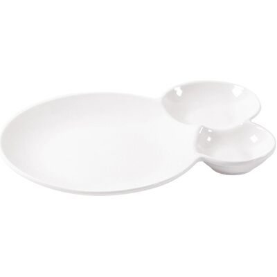 Domoletti, Serviergeschirr, SERVING PLATE 3 SECTIONS 23X16CM Domoletti, Serviergeschirr, SERVING PLATE 3 SECTIONS 23X16CM