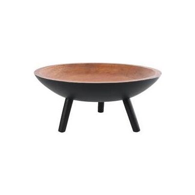 Serviergeschirr, Servierplatte Sieb M/Feet Natural/Schwarz Mango Serviergeschirr, Servierplatte Sieb M/Feet Natural/Schwarz Mango