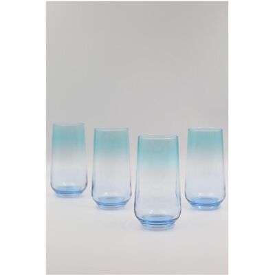 Hermia Marsilya V3 Glass Set (4 Pieces), Trinkgläser, Türkis, Blau Hermia Marsilya V3 Glass Set (4 Pieces), Trinkgläser, Türkis, Blau
