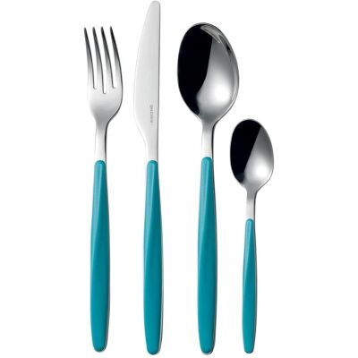 Guzzini 110700138 Besteckset 24-delig mat blauw My Fusion, Besteck, Blau Guzzini 110700138 Besteckset 24-delig mat blauw My Fusion, Besteck, Blau